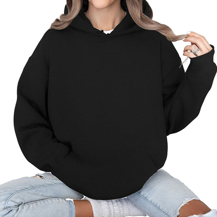 Women's Oversized Hoodie in Cozy Style with Kangaroo Pocket and Rounded Hem Mune Fashion