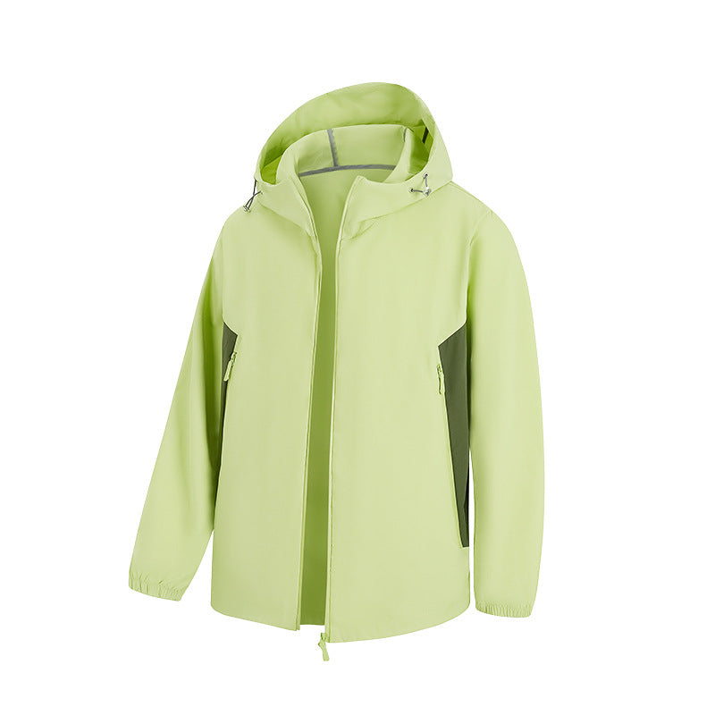 Men's waterproof ultralight hooded shell jacket with ventilation zones and sealed seams Drune
