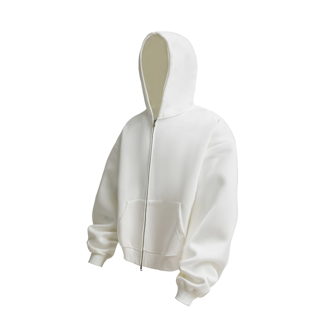 Unisex Oversized Hoodie Zip Jacket with Thermal Fleece and Kangaroo Pocket Mune Fashion