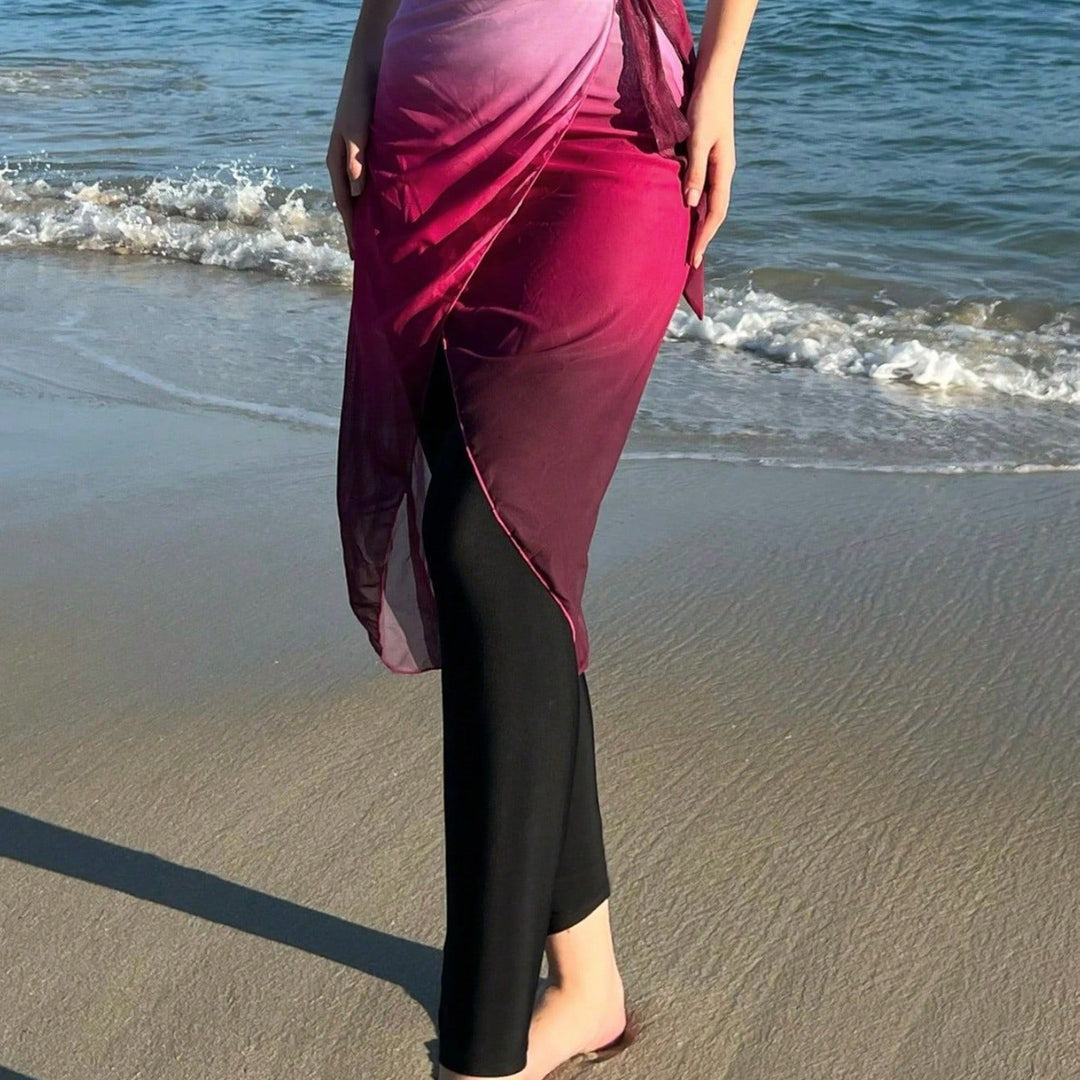 Women’s Wrap Skirt with Sporty Leggings Mune Fashion