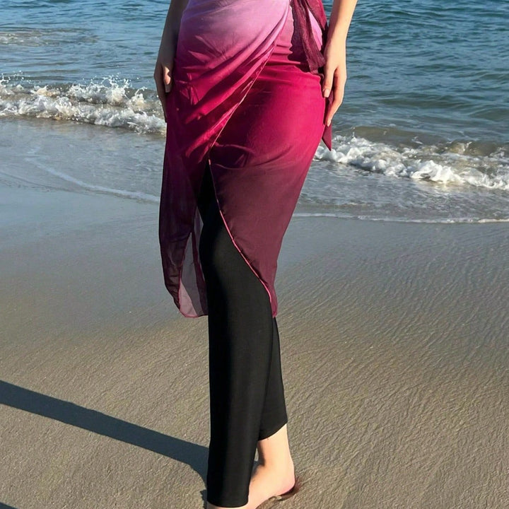 Women’s Wrap Skirt with Sporty Leggings Mune Fashion