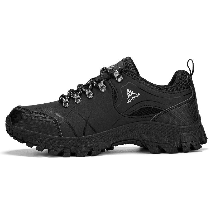 Men's nano robust water-repellent trekking shoes with patterned rubber sole Mune Fashion