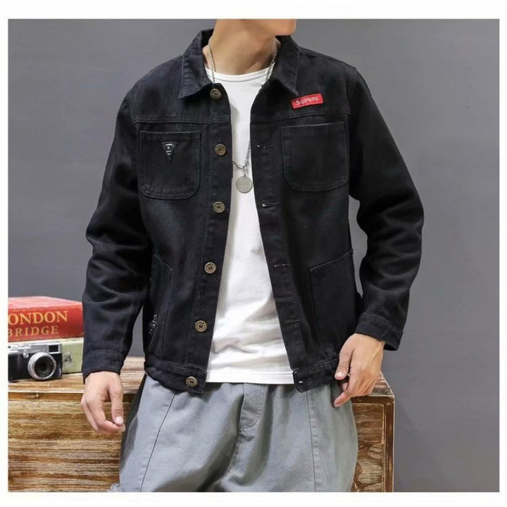 Men's Fashionable Denim Jacket Mune Fashion