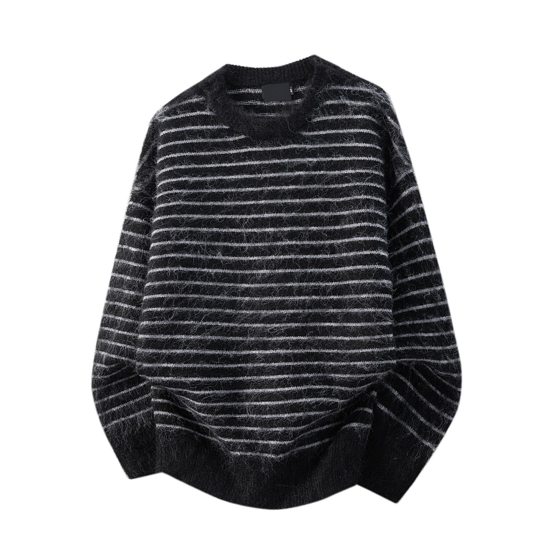 Women Casual Knit Sweater with Stripes Mune Fashion