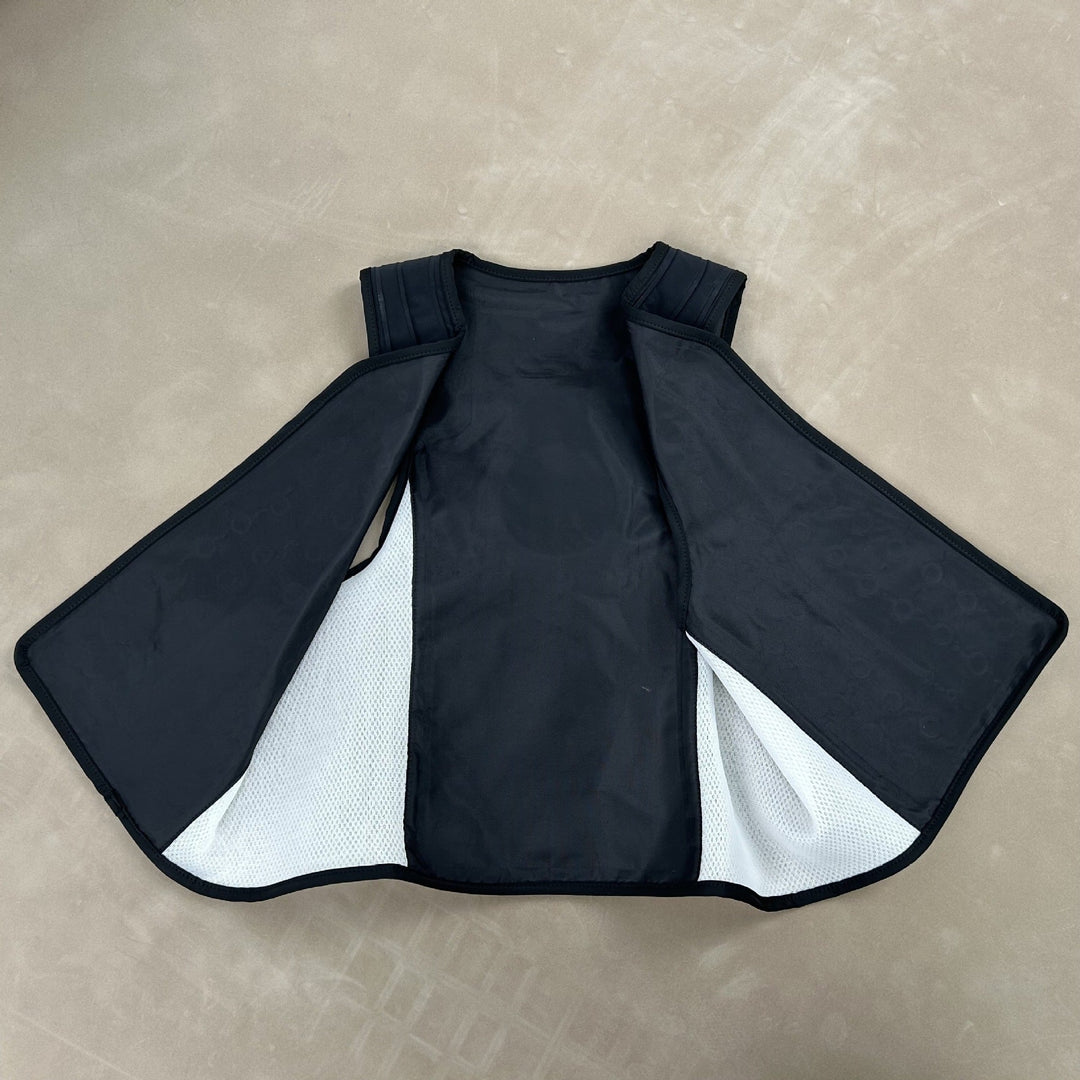 Unisex nan water circulation cooling vest with back chamber, filling spout and breathable mesh sides Mune Fashion
