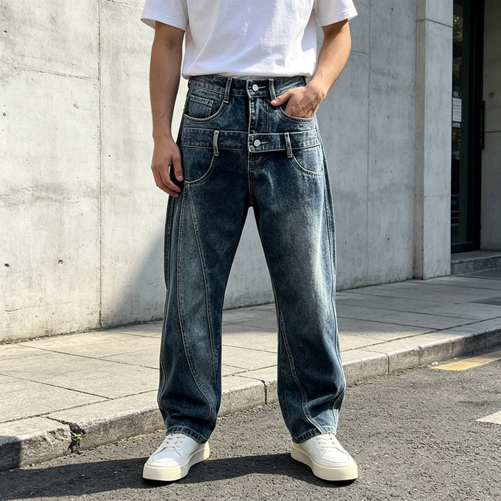 Women Oversized Jeans Mune Fashion