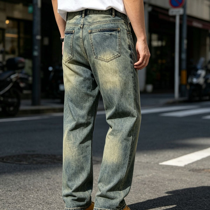 Men's Casual Ripped Baggy Jeans Mune Fashion