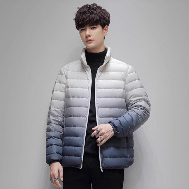 Men's lightweight padded quilted jacket with stand-up collar and thermal lining Mune Fashion