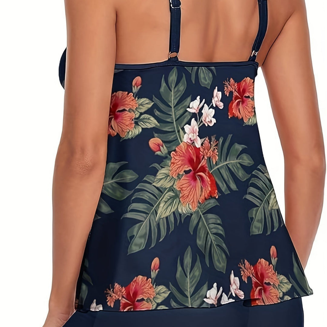 Women’s tankini with floral design and loose fit Mune Fashion
