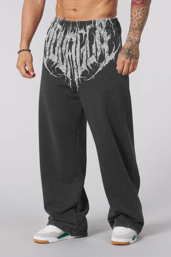 Men's soft washed joggers with a loose fit and elastic waistband Mune Fashion
