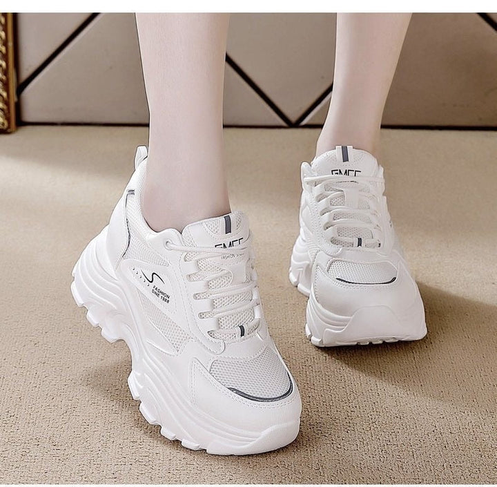Women High-Top Sneakers with trendy Chunky Design and breathable upper material combination Mune Fashion