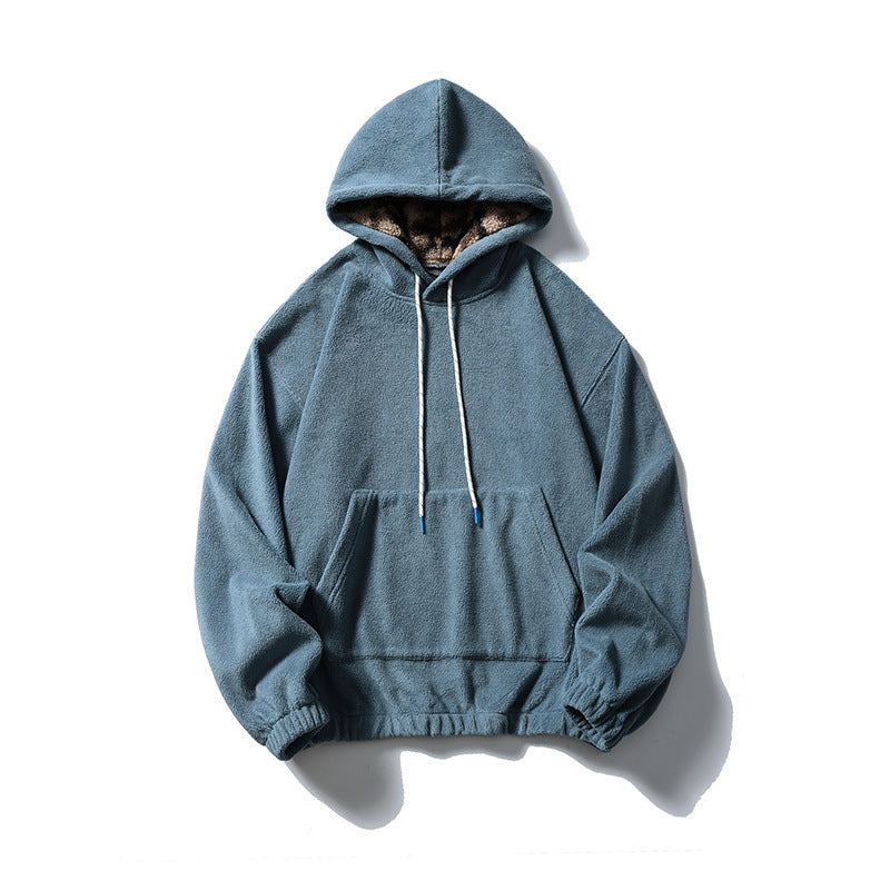 Unisex Oversize-Fleece-Hoodie with teddy lining, kangaroo pocket and elastic hem Mune Fashion