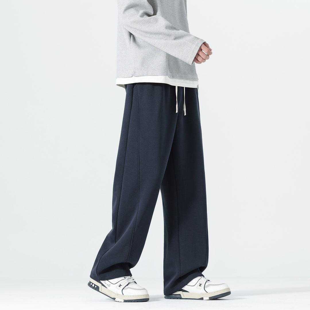 Men's Extra Wide Sweatpants in Palazzo Look with Drawstring Waist and Side Pockets Mune Fashion