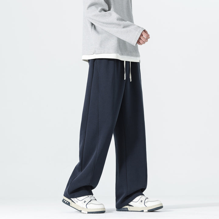 Men's Extra Wide Sweatpants in Palazzo Look with Drawstring Waist and Side Pockets Mune Fashion
