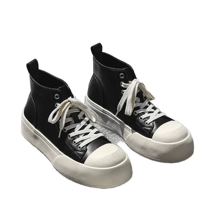 Women's High-Top Sneakers with Stylish Platform and Durable Upper Material Mune Fashion
