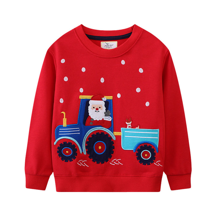Kids Sweatshirt with cheerful tractor motif Mune Fashion