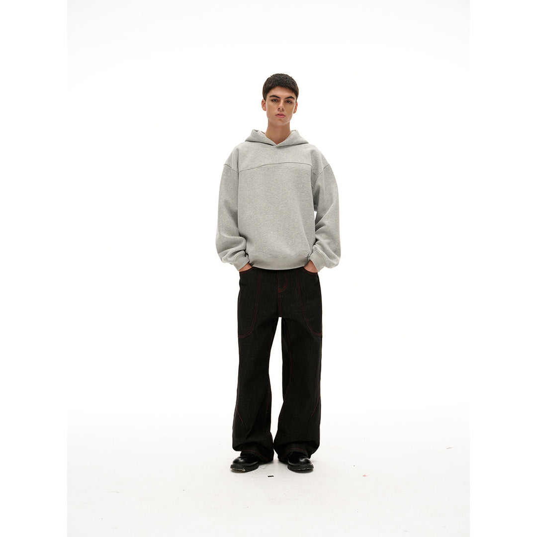 Unisex hoodie with oversized cut and subtle chest yoke Mune Fashion