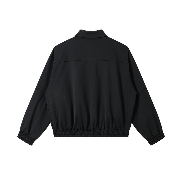 Unisex Short-cut technical blouson jacket with concealed front flap and elastic hem Mune Fashion