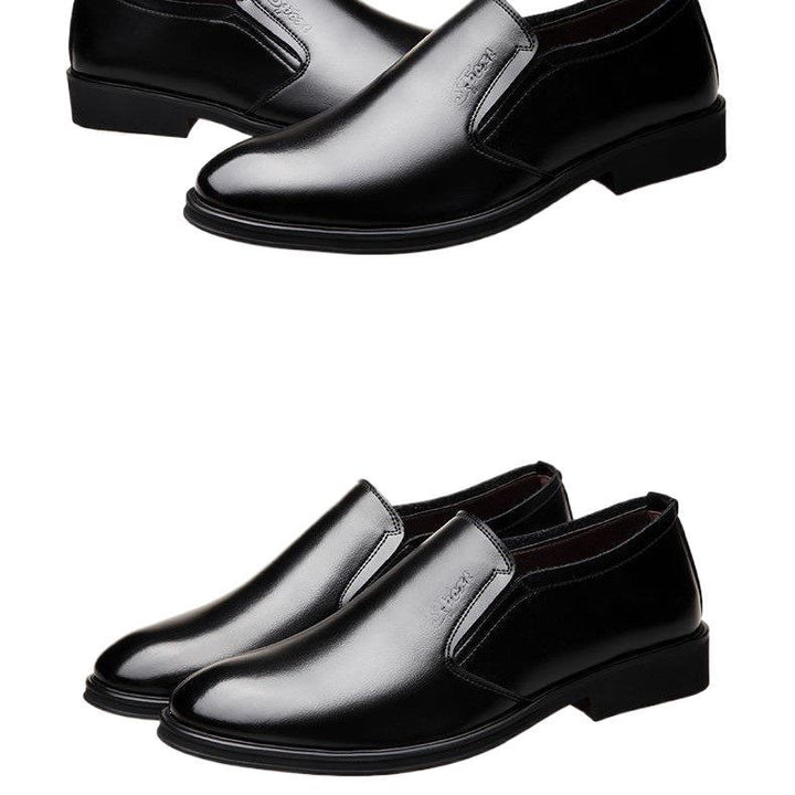 Men's Elegant and Comfortable Slip-On Leather Shoes Mune Fashion