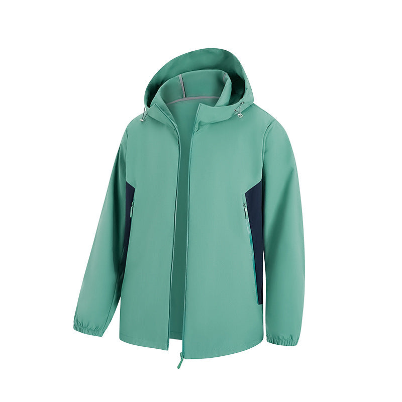 Men's waterproof ultralight hooded shell jacket with ventilation zones and sealed seams Drune