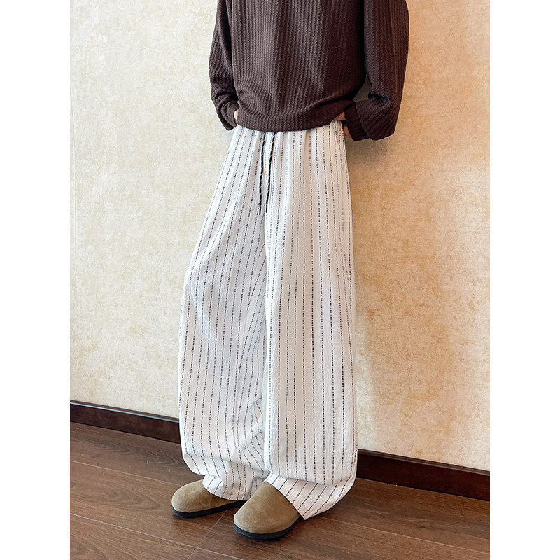 Women Casual Loose-Fit Striped Pants Mune Fashion
