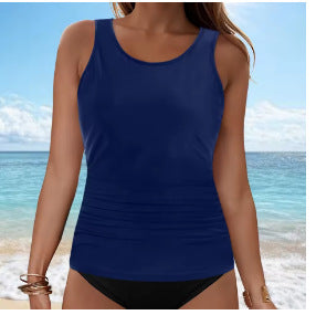 Women's Tankini Top with Ruching Mune Fashion