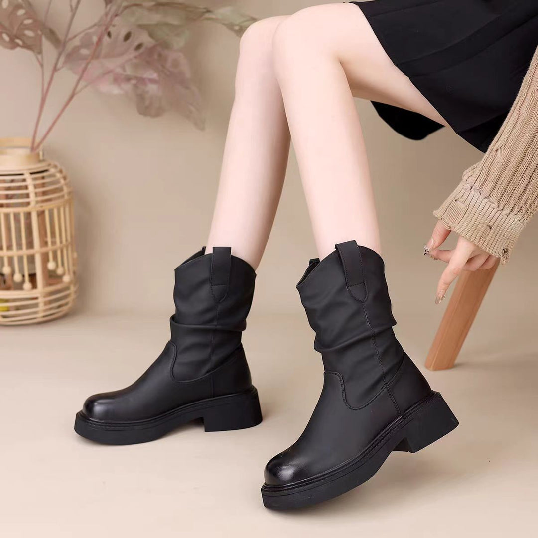 Women Stylish Ankle Boots Mune Fashion