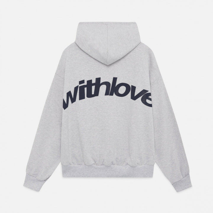Unisex oversized hoodie with large back print, kangaroo pocket and ribbed cuffs Mune Fashion