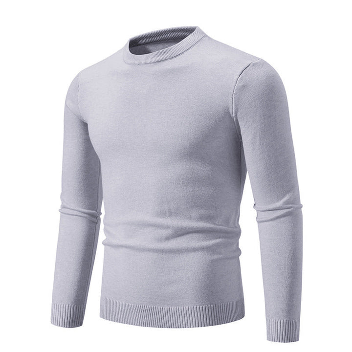 Men's Elegant Round Neck Sweater Made Of Fine Cotton Mune
