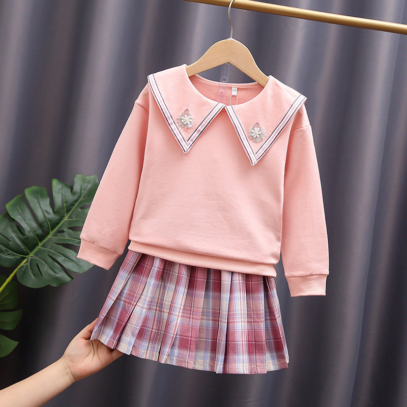 Women's Sweatshirt and Pleated Skirt Set Mune Fashion