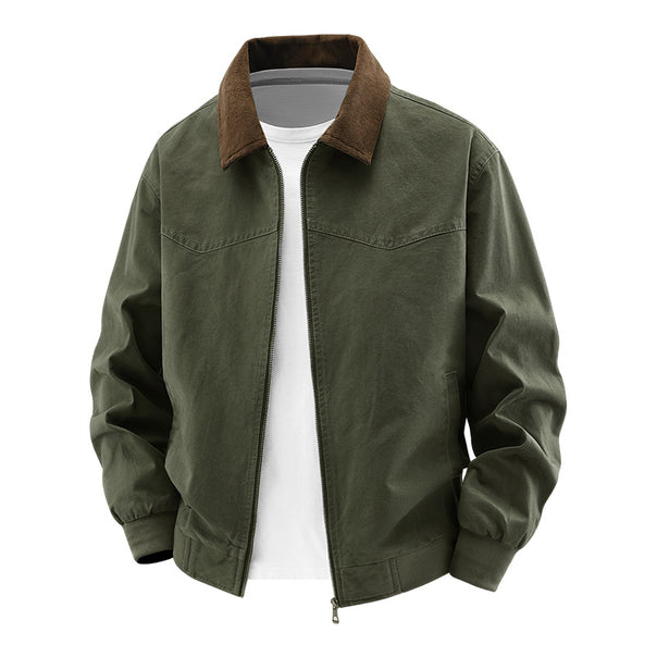 Men's Stylish Bomber Jacket with Cord Collar Mune Fashion
