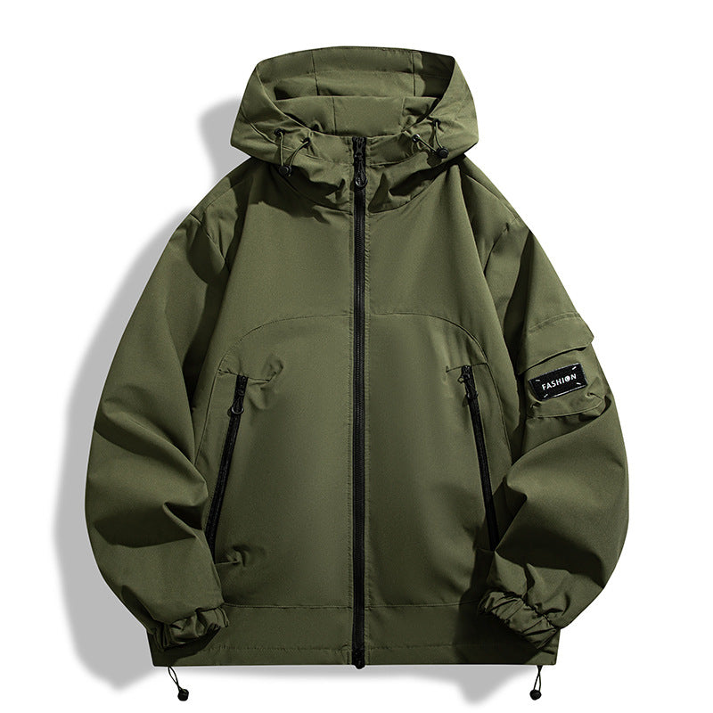 Men's Modern All-Weather Hoodie with Wind and Water-Repellent Membrane Mune Fashion