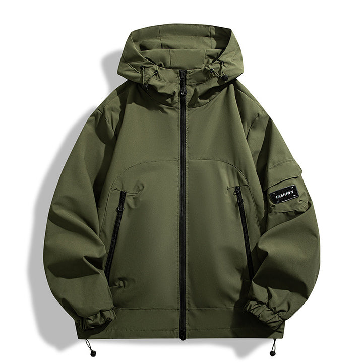 Men's Modern All-Weather Hoodie with Wind and Water-Repellent Membrane Mune Fashion