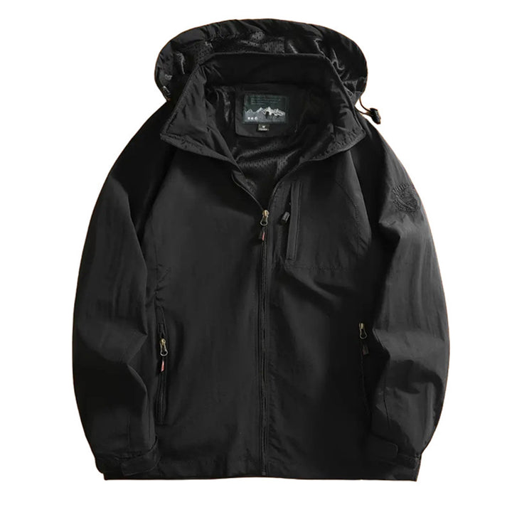 Men's sporty transitional jacket with detachable hood Mune Fashion