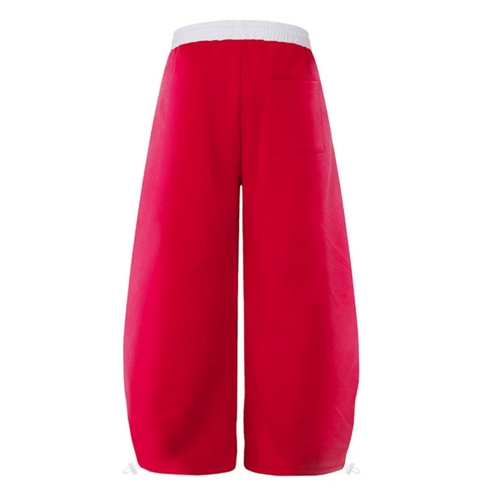 Women's extra-wide culotte sweatpants in palazzo style with a high comfort waistband, drawstring, and gothic cross print Mune Fashion