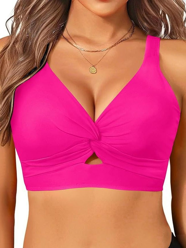 Women's sporty bikini top with floral design Mune Fashion