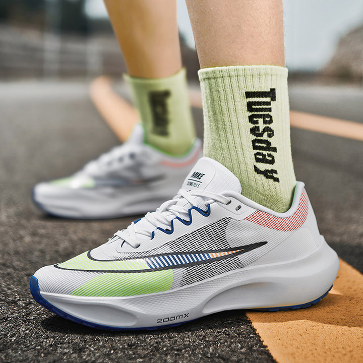 Unisex energy-efficient marathon running shoes with reactive foam midsole and stable heel cap Mune Fashion