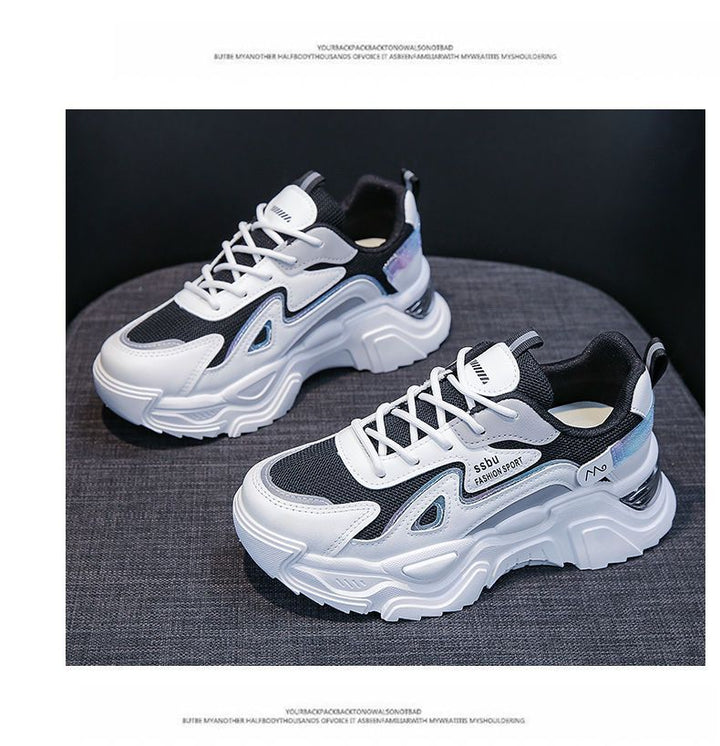 Ladies Sporty Chunky Sneakers with Balanced Cushioning Mune Fashion