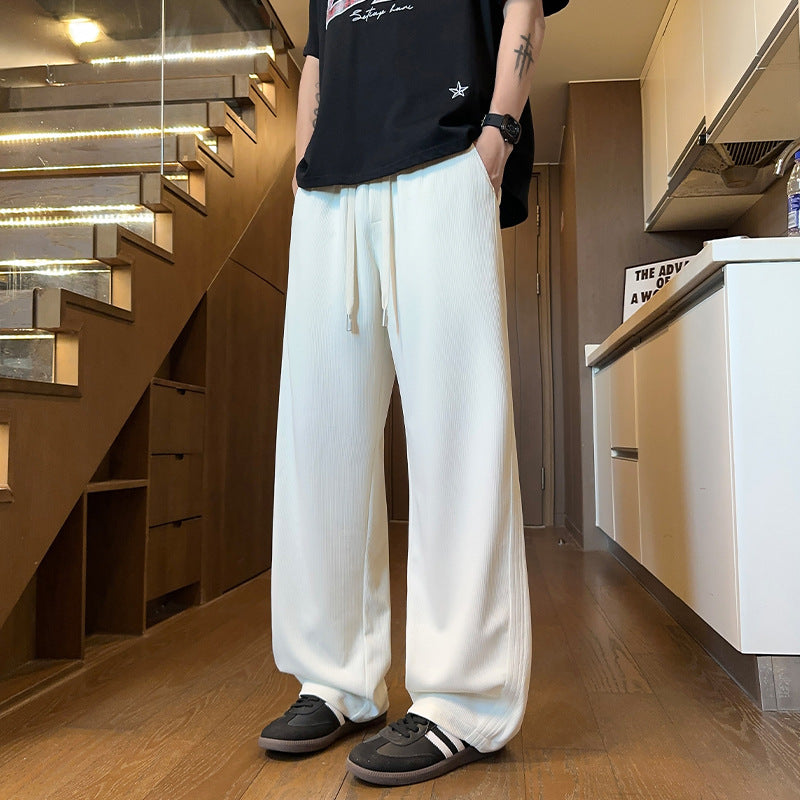 Men's Loose Relaxed Lounge Pants with Drawstring and Pockets Mune Fashion
