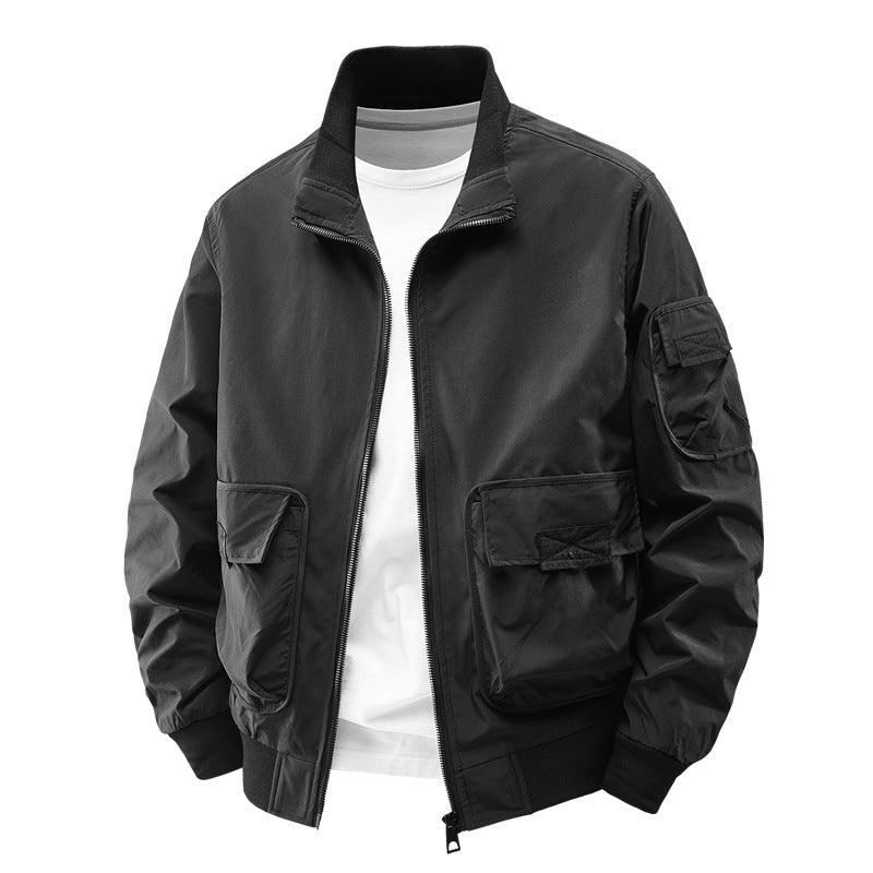 Men's practical bomber jacket with pockets Mune Fashion