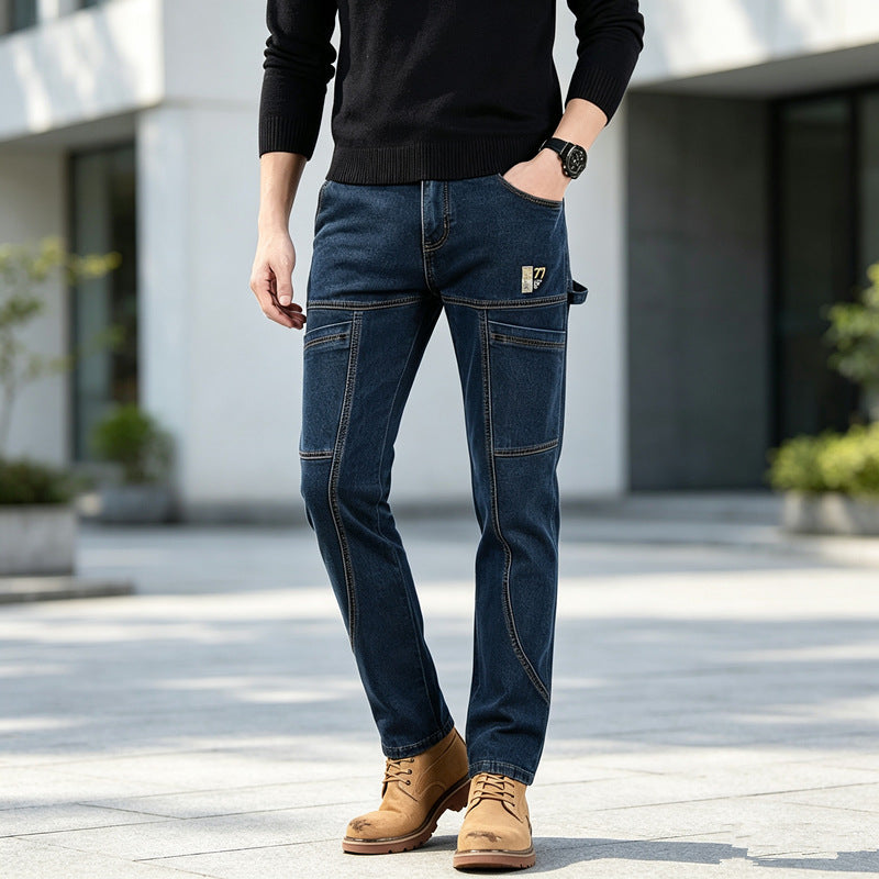 Men's Comfortable and Stylish Workwear Denim Pants Mune Fashion