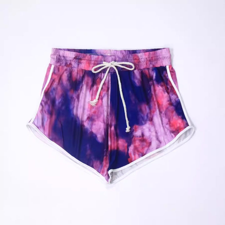 Ladies casual swim shorts with creative gradient Mune Fashion