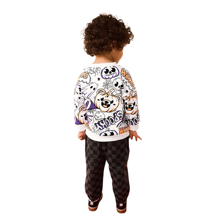 Boys sweatshirt with cheerful Halloween motif Mune Fashion