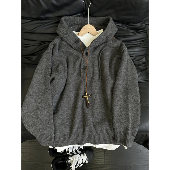 Women's Cozy Hoodie with Button Details Mune Fashion