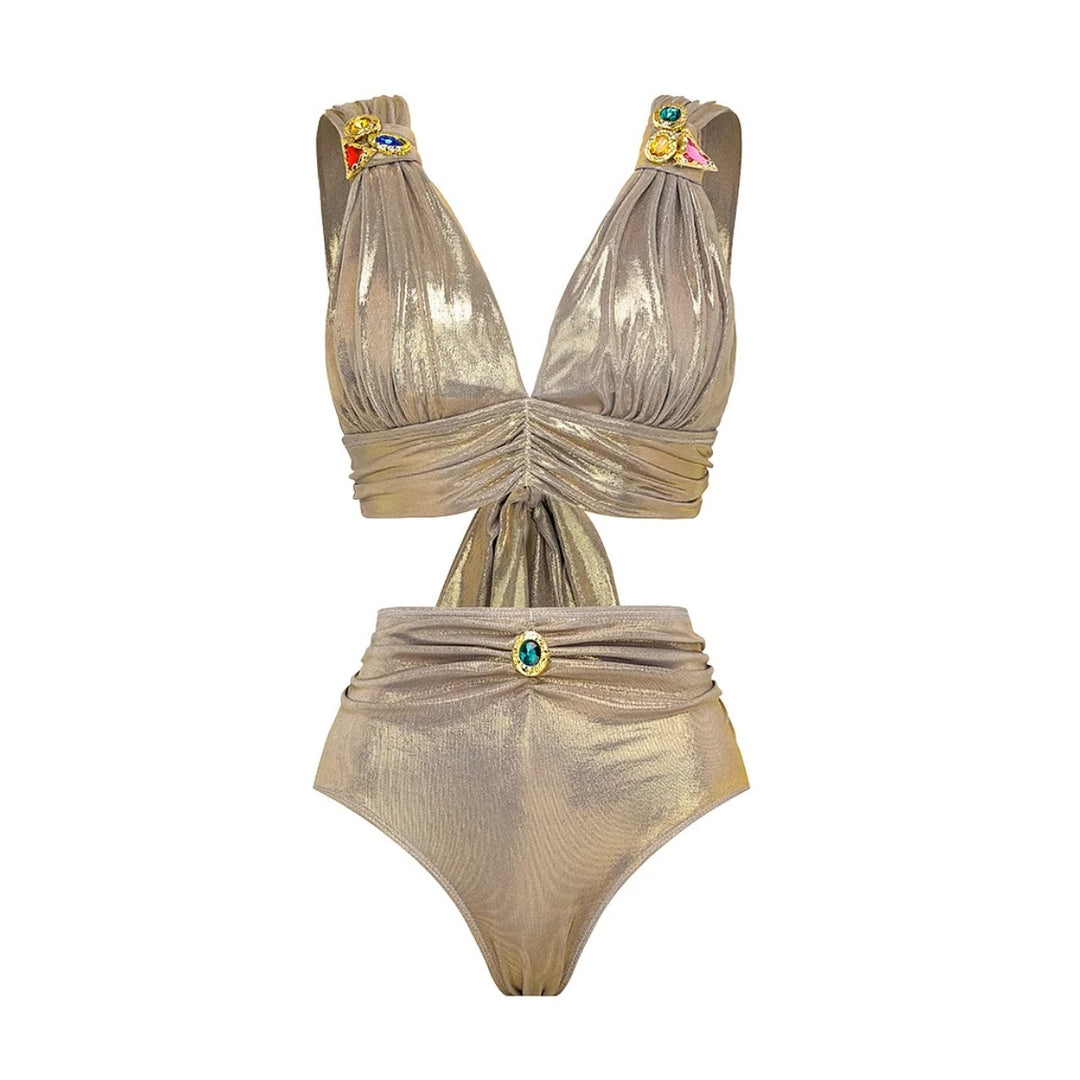 Women's swimsuit set with sophisticated cut and versatile maxi skirt Mune Fashion