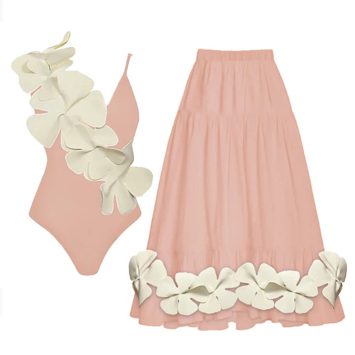 Ladies elegant swimsuit with floral design Mune Fashion