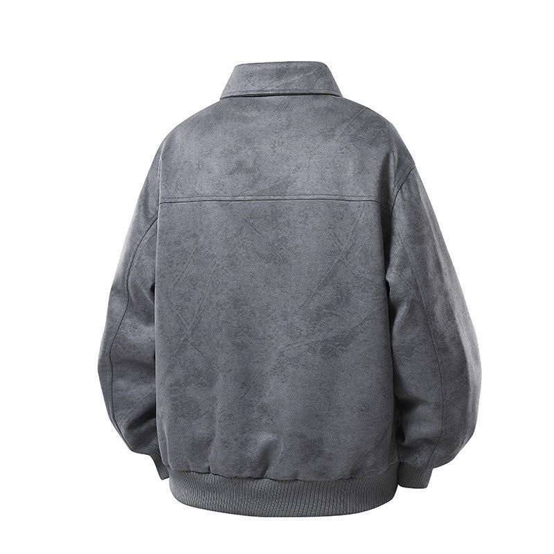 Men's Fashionable Retro Leather Jacket Mune Fashion