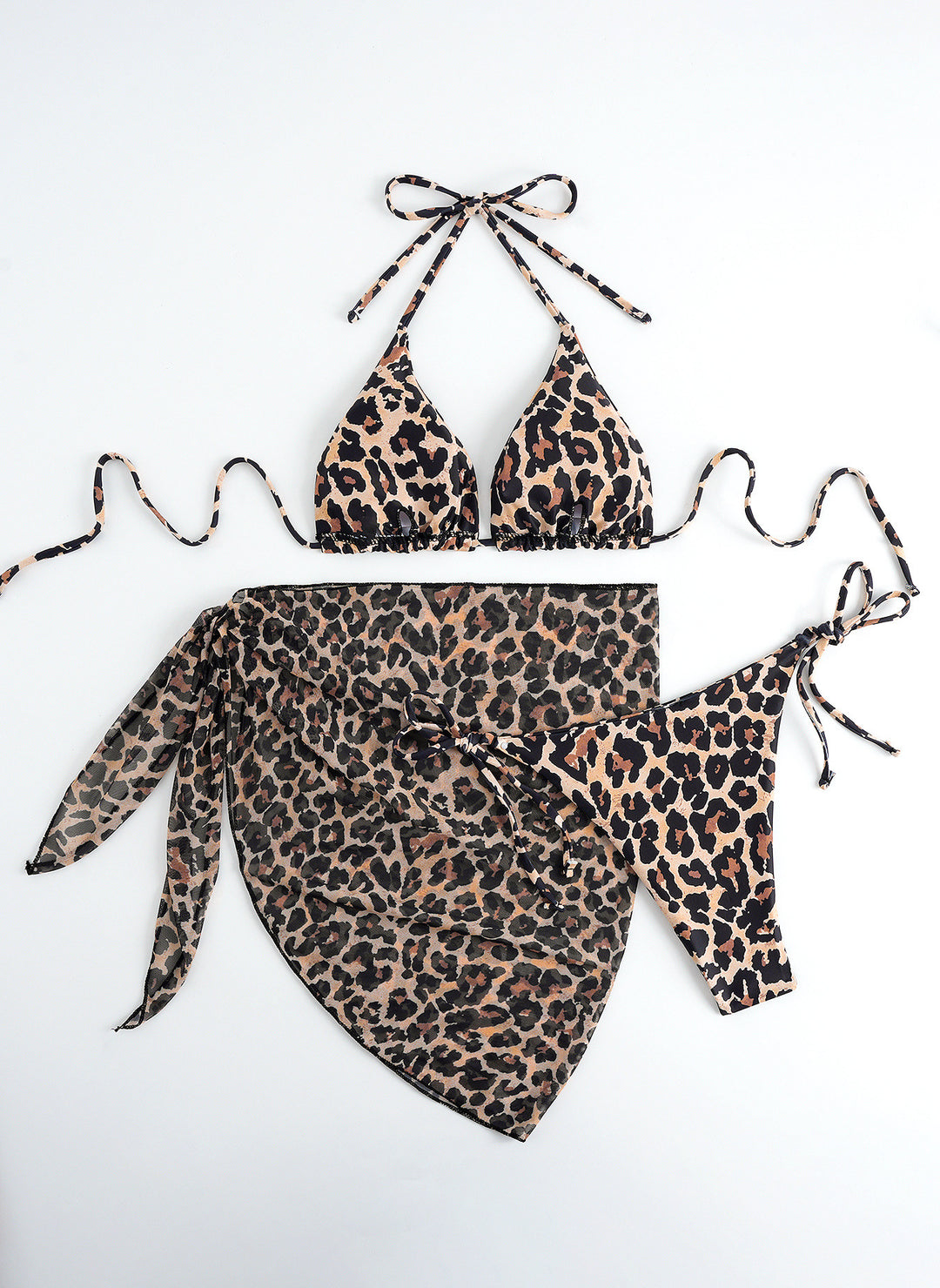 Women Bikini Set with Floral Wrap Skirt Mune Fashion