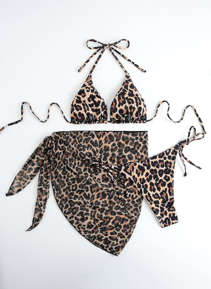 Women Bikini Set with Floral Wrap Skirt Mune Fashion