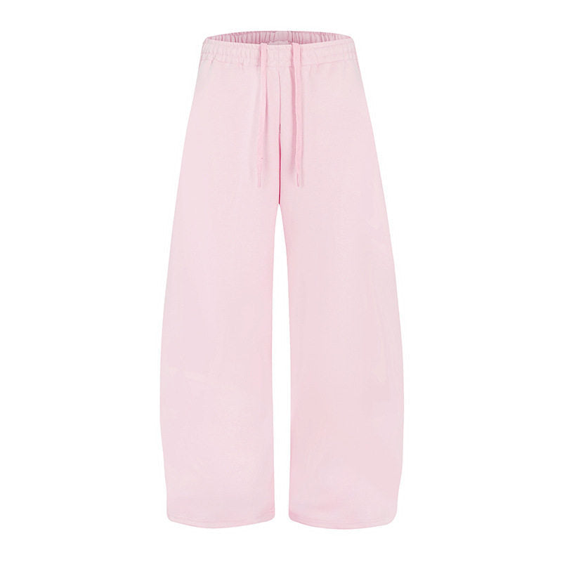 Women's Loose High-Waist Loungewear Pants with Drawstring and Wide Leg Mune Fashion